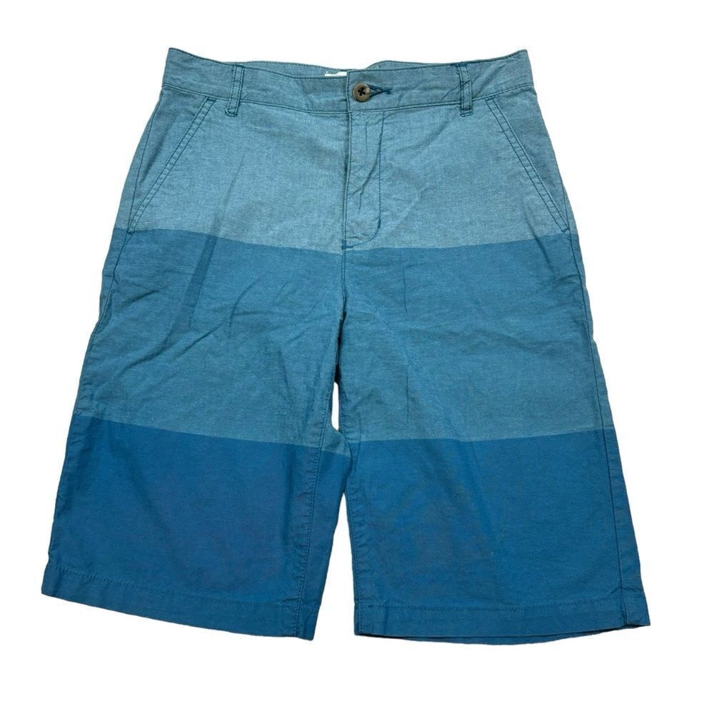 Big Boys Old Navy Color Block Blue Adjustable Waistband Short Size 14